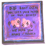 Ceramic tile commemorating Oakland fire.