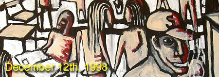 Portion of painting at a coffee seller's in Ballard - Seattle.