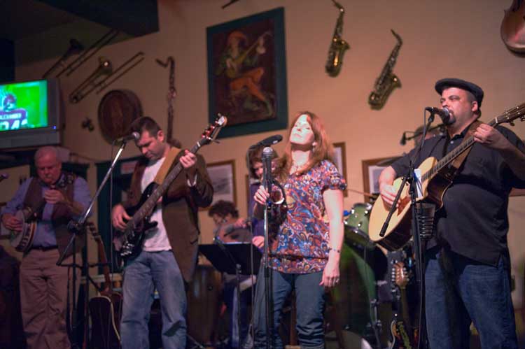 Last night with the band in Hayward.