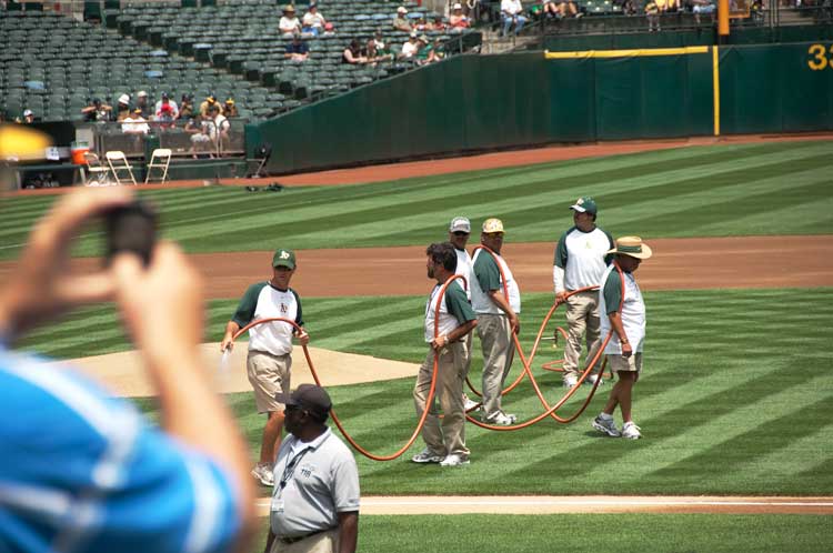The A's versus the Angels, July 18, 2009