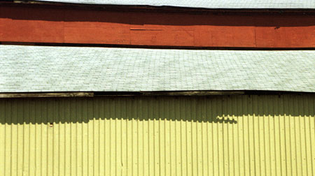 Through the train window near Portland.