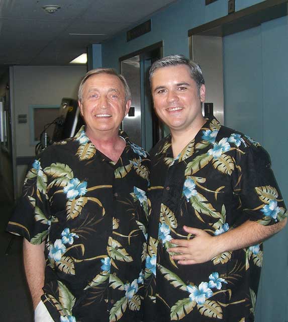 Cousin Jon's son Scott with Ken Jenkins (Dr. Kelso) on &ldquo;Scrubs&rdquo; set.