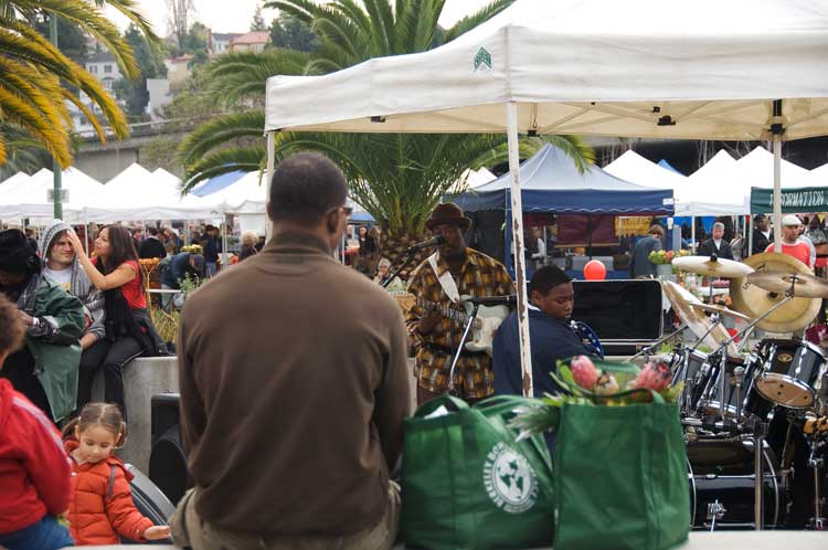The local farmer's market.