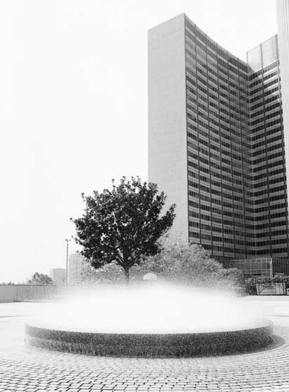 A building near Lake Merritt in Oakland.