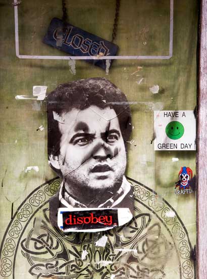 Shop door on Telegraph Avenue in Berkeley