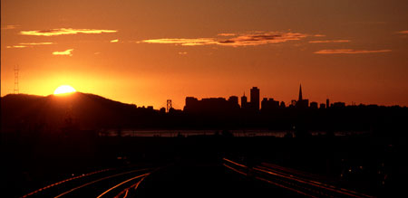 San Francisco from Rockridge Bart station